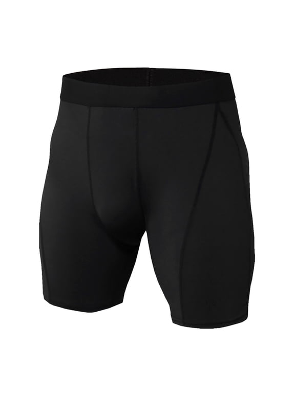Men's Compression Shorts Tight Base Layer Running Athletic Underwear Quick-Drying Sports Shorts Running Shorts Black Size XXXL