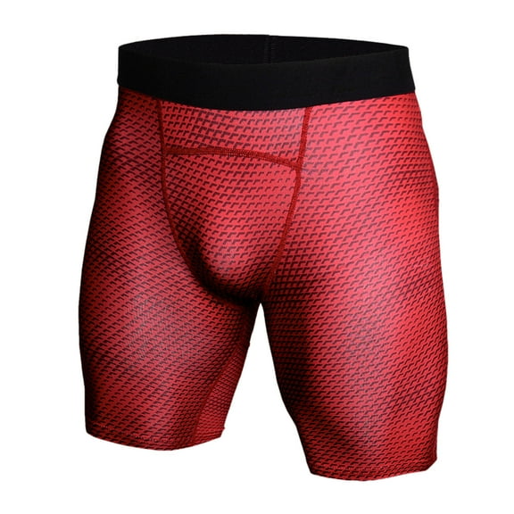 Men’s Compression Shorts Workout & Training | Performance Spandex Shorts Athletic Gym, Running, Rowing Underwear Red Size XXL
