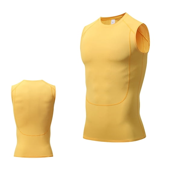 Men's Compression Sleeveless Base Layer - Quick-Dry Athletic Tank Top for Running, Hiking & Sports