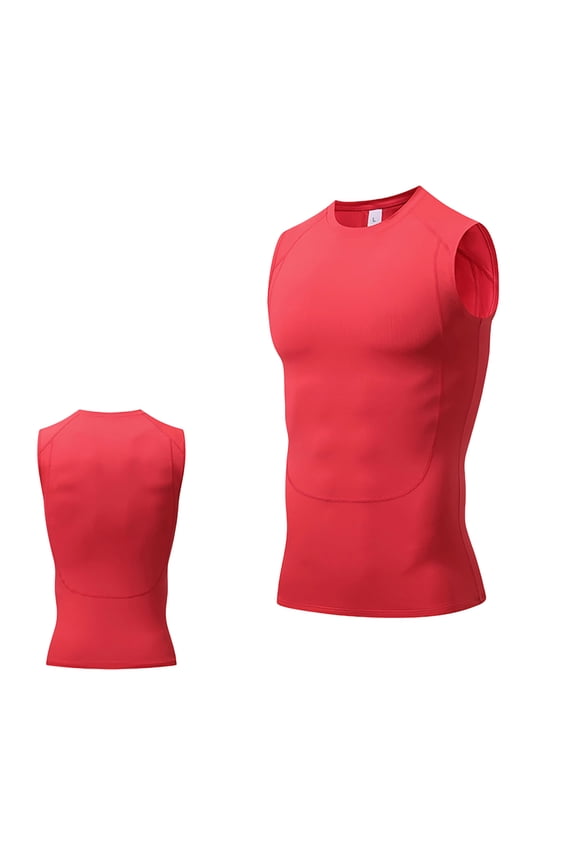 Men's Compression Sleeveless Base Layer - Quick-Dry Athletic Tank Top for Running, Hiking & Sports