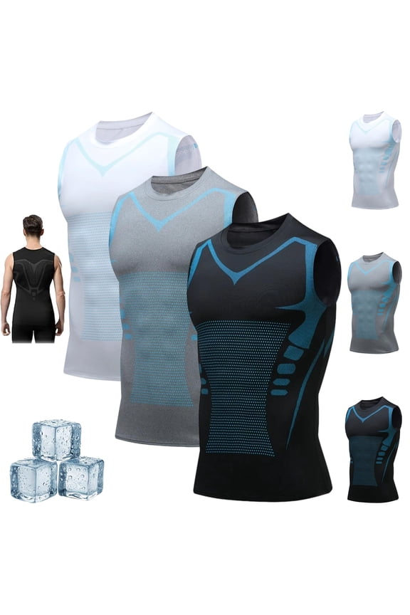 Men’s Compression Sleeveless Shirt, Lightweight Athletic Tank Top, Breathable Stretch Base Layer for Workout, Gym & Daily Wear