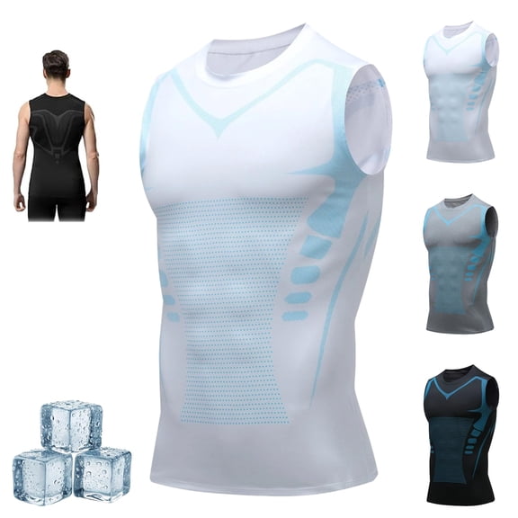 Men’s Compression Sleeveless Shirt, Lightweight Athletic Tank Top, Breathable Stretch Base Layer for Workout, Gym & Daily Wear