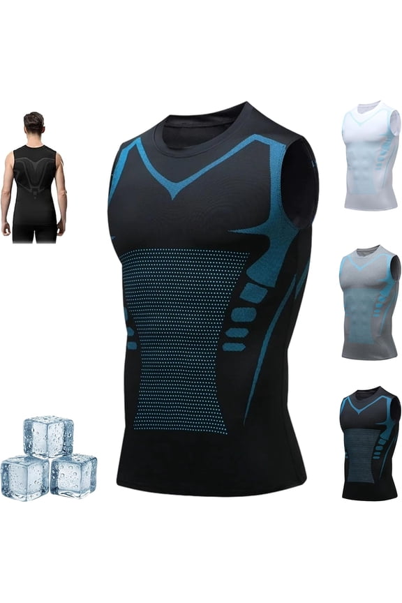Men’s Compression Sleeveless Shirt, Lightweight Athletic Tank Top, Breathable Stretch Base Layer for Workout, Gym & Daily Wear