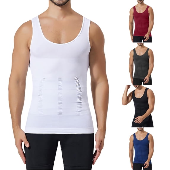 Men's Compression Vest Workout Tank Top for Gym Training and Undershirt Daily Wear