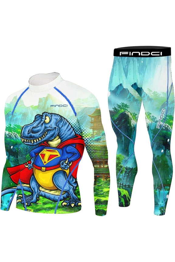 Men's Compression Sportswear Suits Gym Tights Training Boxing Rugby Clothing Jogging Sports Set Running Rashguard Tracksuit(Newdesign3,3X-Large)
