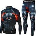 thumbnail image 1 of Men's Compression Sportswear Suits Gym Tights Training Boxing Rugby Clothing Jogging Sports Set Running Rashguard Tracksuit, 1 of 3