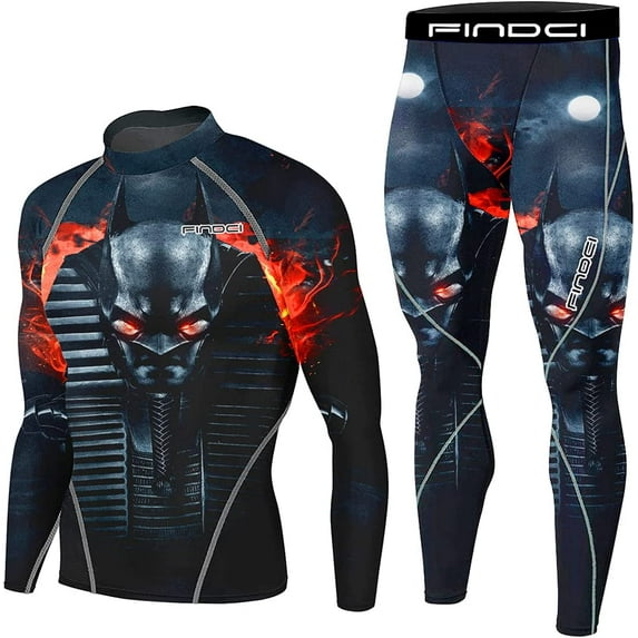 Men's Compression Sportswear Suits Gym Tights Training Boxing Rugby Clothing Jogging Sports Set Running Rashguard Tracksuit