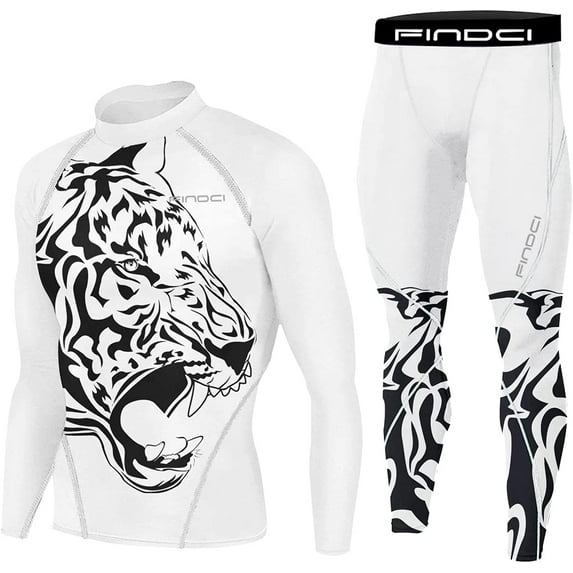 Men's Compression Sportswear Suits Gym Tights Training Boxing Rugby Clothing Jogging Sports Set Running Rashguard Tracksuit