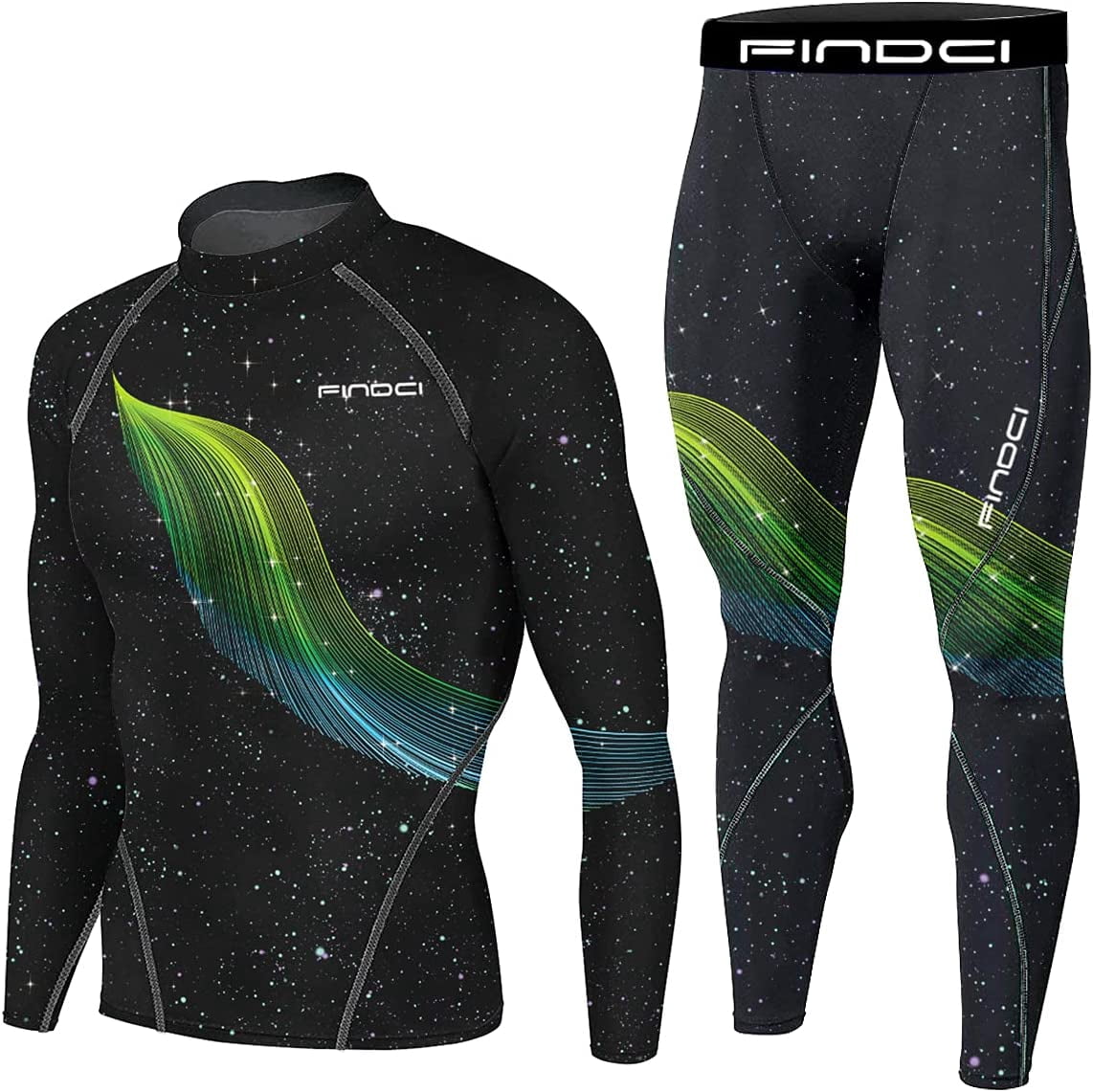 Men's Compression Sportswear Suits Gym Tights Training Boxing Rugby ...