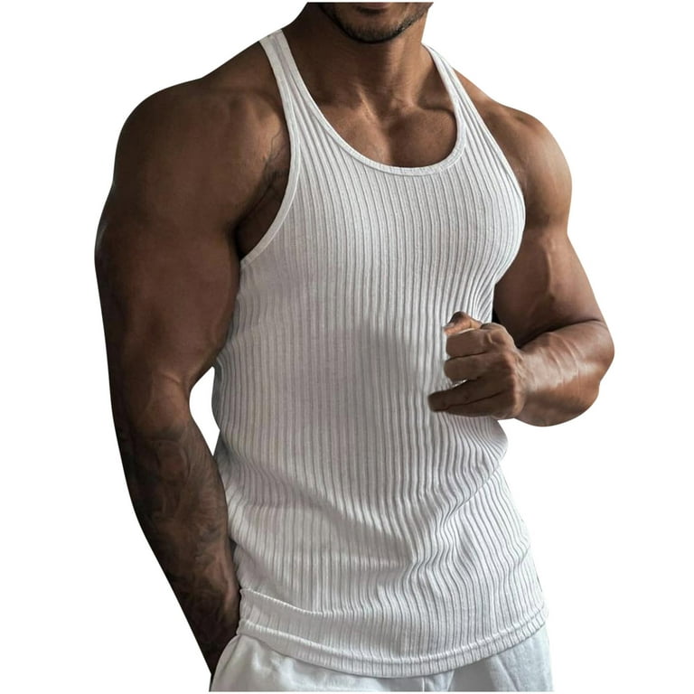 Mens Breathable Sports Tank Sleeveless T-shirt Gym Fitness Tops