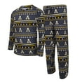 thumbnail image 1 of Men's Concepts Sport Black Appalachian State Mountaineers Swivel Long Sleeve Top & Pants Sleep Set, 1 of 3