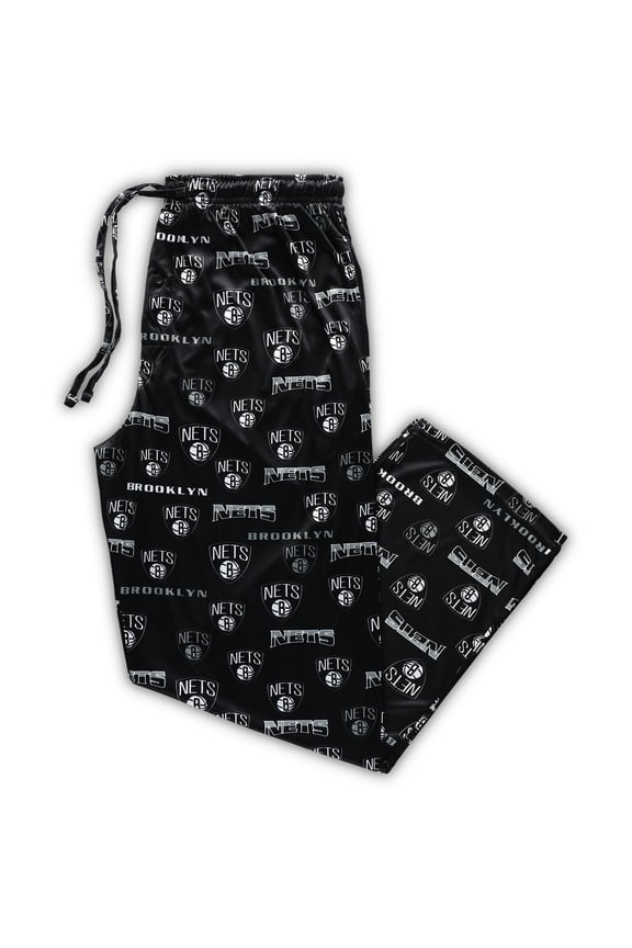 Men's Concepts Sport Black Brooklyn Nets Big & Tall Breakthrough Sleep Pants