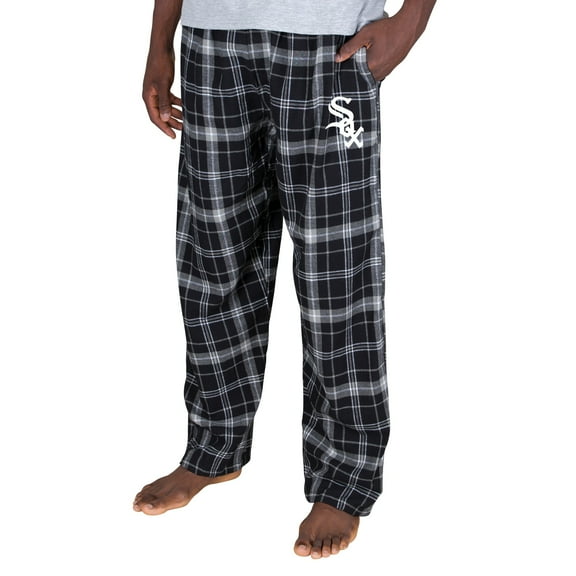 Men's Concepts Sport Black Chicago White Sox Ultimate Plaid Flannel Pajama Pants