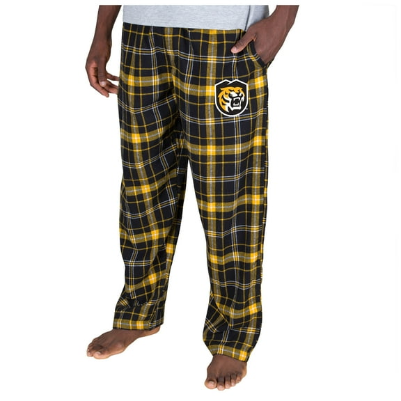 Men's Concepts Sport Black/Gold Colorado College Tigers Ultimate Flannel Pants