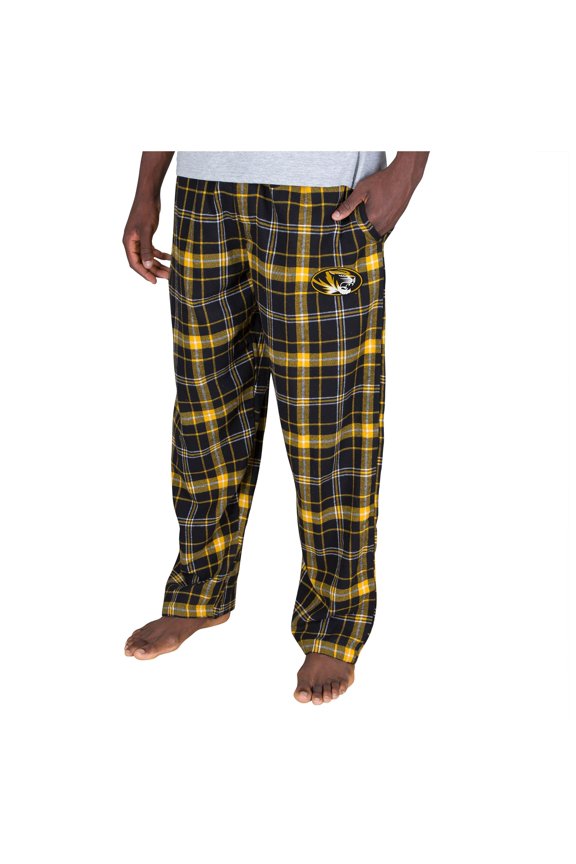 Men's Concepts Sport Black/Gold Missouri Tigers Ultimate Flannel Pants