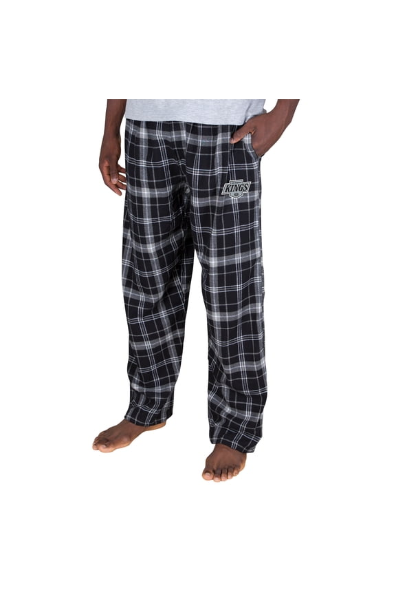 Men's Concepts Sport Black/Gray Los Angeles Kings Ultimate Plaid Flannel Pants