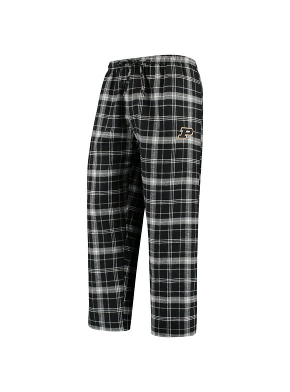 Men's Concepts Sport Black/Gray Purdue Boilermakers Ultimate Flannel Pants
