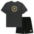 thumbnail image 1 of Men's Concepts Sport Black/Heathered Charcoal Pittsburgh Penguins Big & Tall T-Shirt & Shorts Sleep Set, 1 of 3