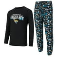 thumbnail image 1 of Men's Concepts Sport  Black Jacksonville Jaguars Chestnut Long Sleeve Top & Pants Set, 1 of 3