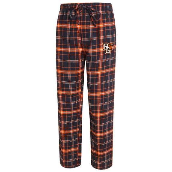 Men's Concepts Sport Black/Orange Bowling Green St. Falcons Ultimate Flannel Pants