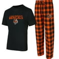 thumbnail image 1 of Men's Concepts Sport Black/Orange Cincinnati Bengals Avondale T-Shirt & Flannel Pants Set, 1 of 3