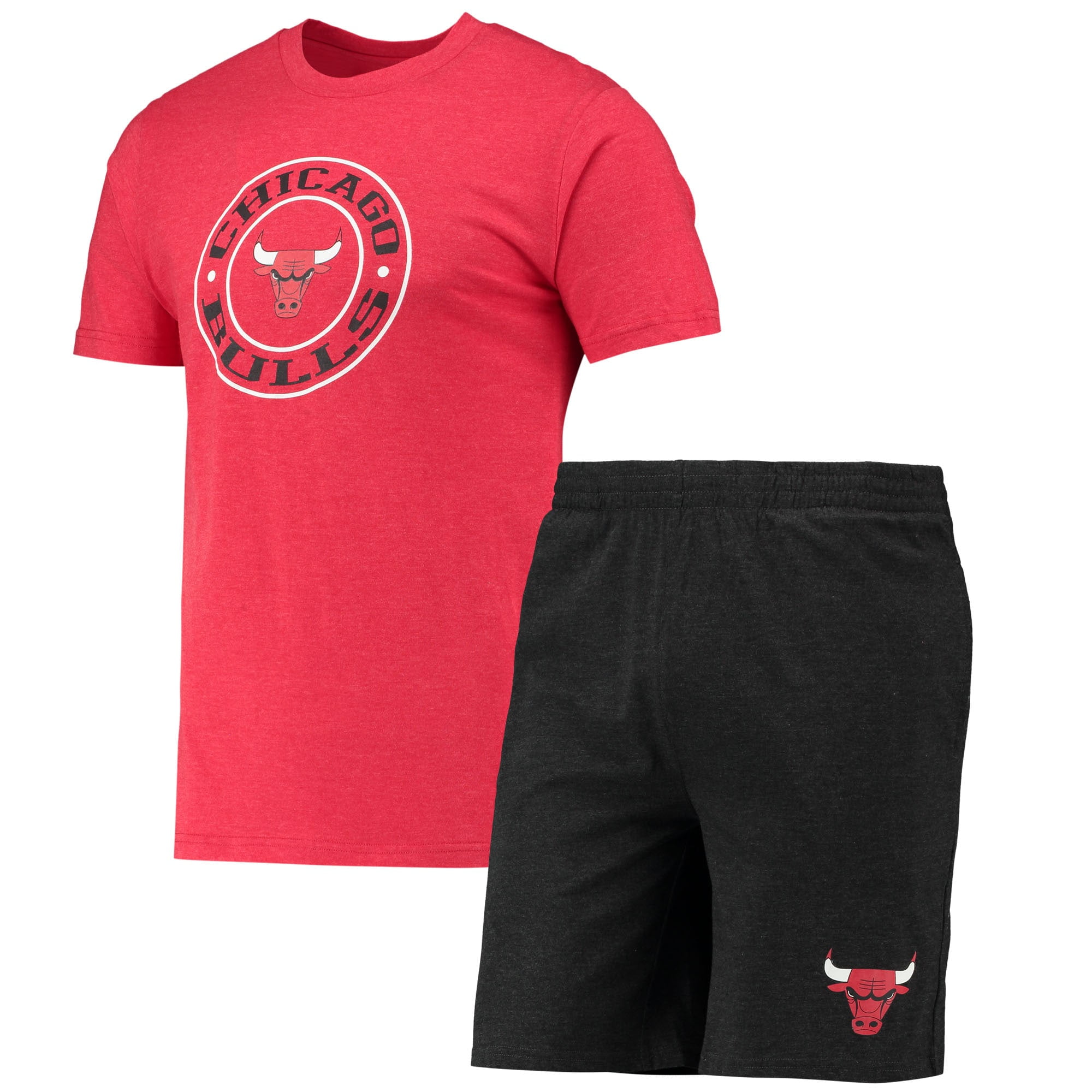売れ筋商品|||コンセプトスポーツ Tシャツ トップス レディース Men's Red, Heather Gray Chicago Bulls Big and Tall T-shirt and Pajama Pants Sleep Set Red, Heather Gray Men's Concepts Sport Red/Heather Gray Chicago Bulls Big