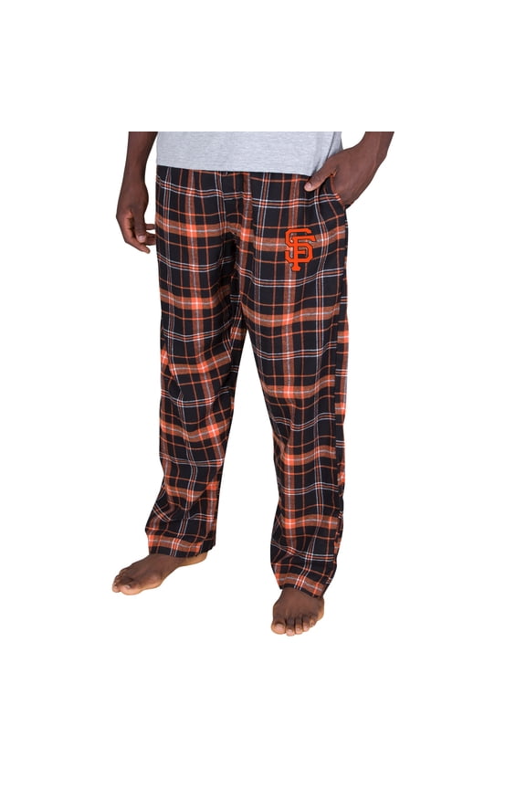 Men's Concepts Sport Black San Francisco Giants Ultimate Plaid Flannel Pajama Pants