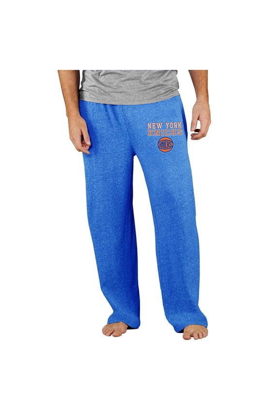 Men's Concepts Sport Blue New York Knicks Mainstream Tri-Blend Terry Pants