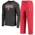 thumbnail image 1 of Men's Concepts Sport Cardinal/Heathered Charcoal San Diego State Aztecs Meter Long Sleeve Top & Pants Sleep Set, 1 of 5