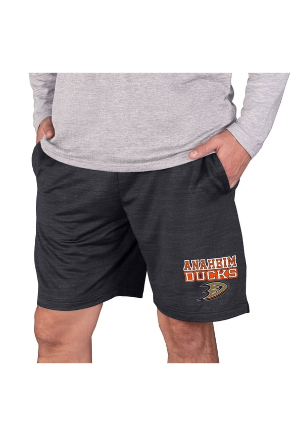 Men's Concepts Sport Charcoal Anaheim Ducks Bullseye Knit Jam Shorts