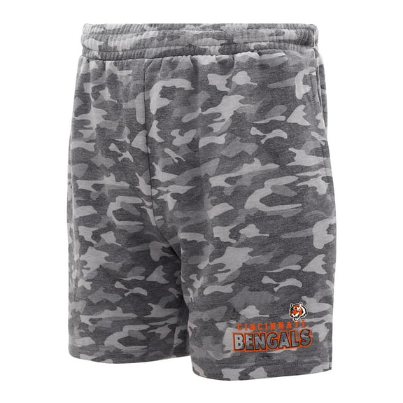 Men's Concepts Sport Charcoal Cincinnati Bengals Biscayne Camo Shorts