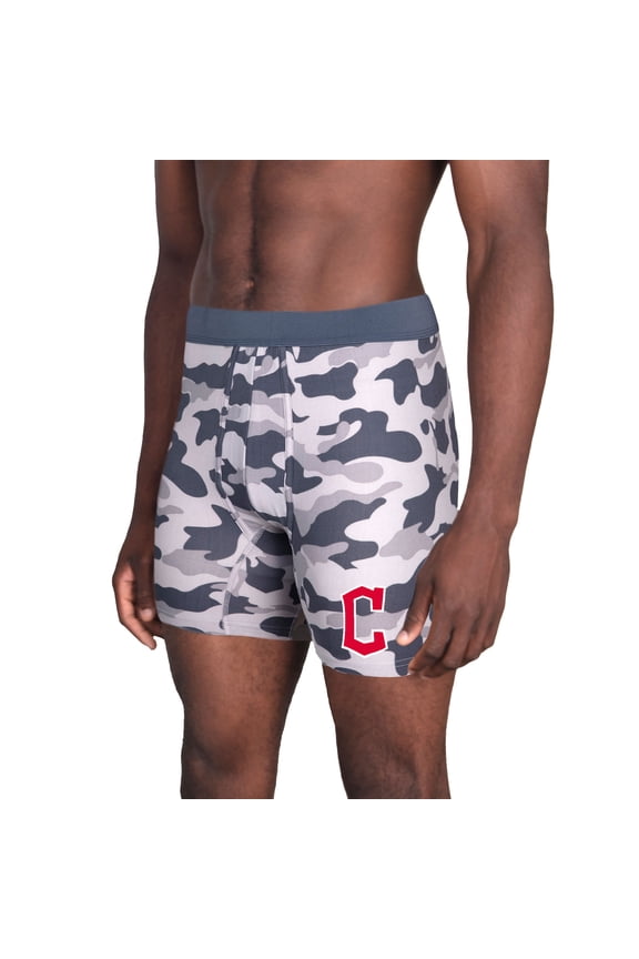 Men's Concepts Sport  Charcoal Cleveland Guardians Invincible Knit Boxer Brief