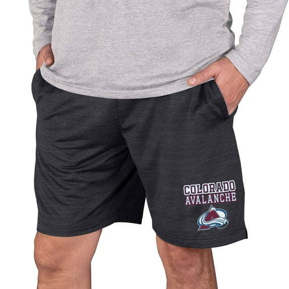 Men's Concepts Sport Charcoal Colorado Avalanche Bullseye Knit Jam Shorts