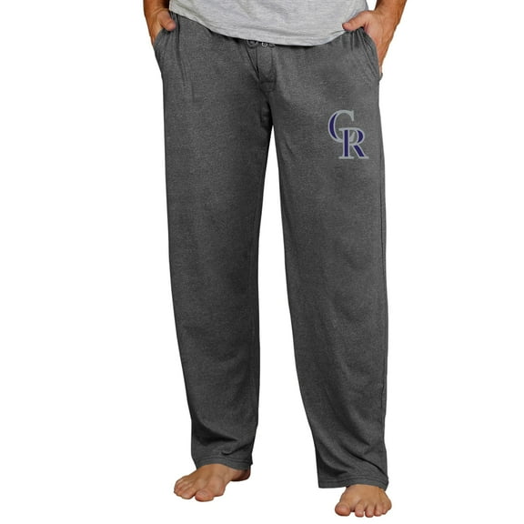 Men's Concepts Sport Charcoal Colorado Rockies Cooperstown Quest Lounge Pants