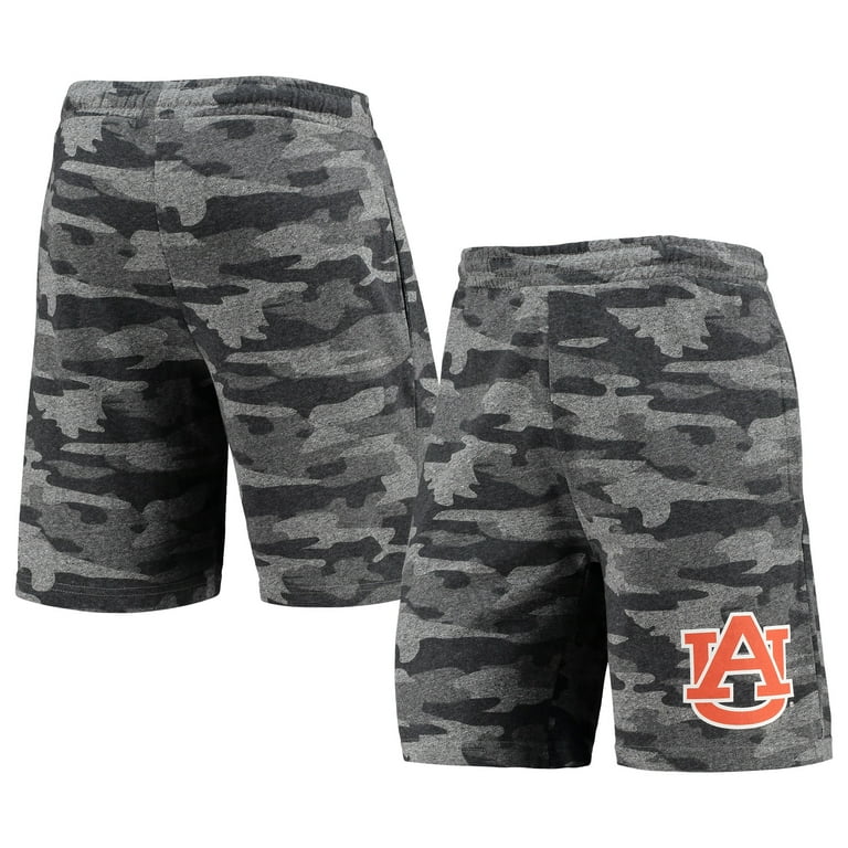 Men s Concepts Sport Charcoal Gray Auburn Tigers Camo Backup Terry Jam Lounge Shorts Walmart