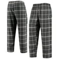 thumbnail image 1 of Men's Concepts Sport Charcoal/Gray Brooklyn Nets Ultimate Plaid Flannel Pajama Pants, 1 of 4