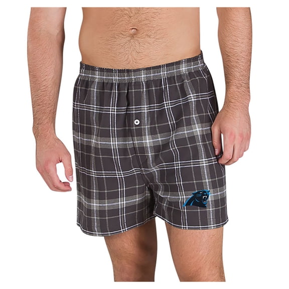 Men's Concepts Sport Charcoal/Gray Carolina Panthers Ultimate Flannel Boxers