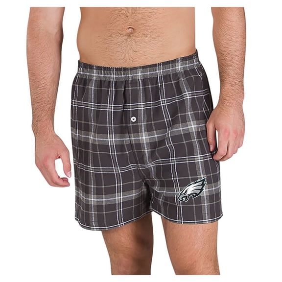 Men's Concepts Sport Charcoal/Gray Philadelphia Eagles Ultimate Flannel Boxers