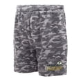 thumbnail image 1 of Men's Concepts Sport  Charcoal Green Bay Packers Biscayne Camo Shorts, 1 of 1