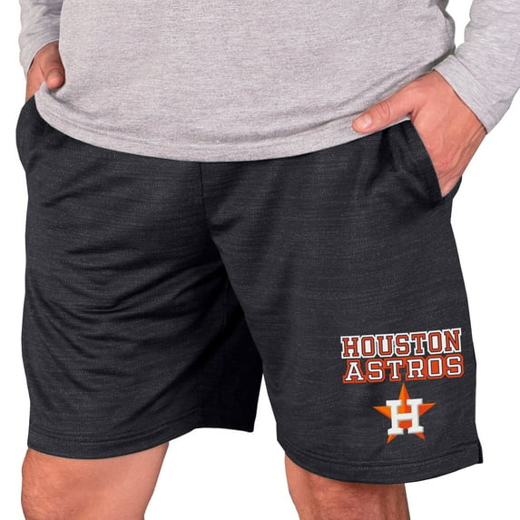 Men's Concepts Sport Charcoal Houston Astros Bullseye Knit Jam Shorts