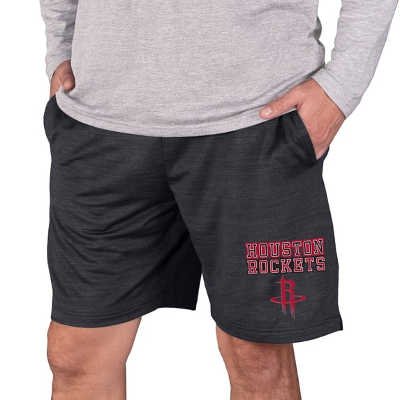 Men's Concepts Sport Charcoal Houston Rockets Bullseye Knit Jam Shorts