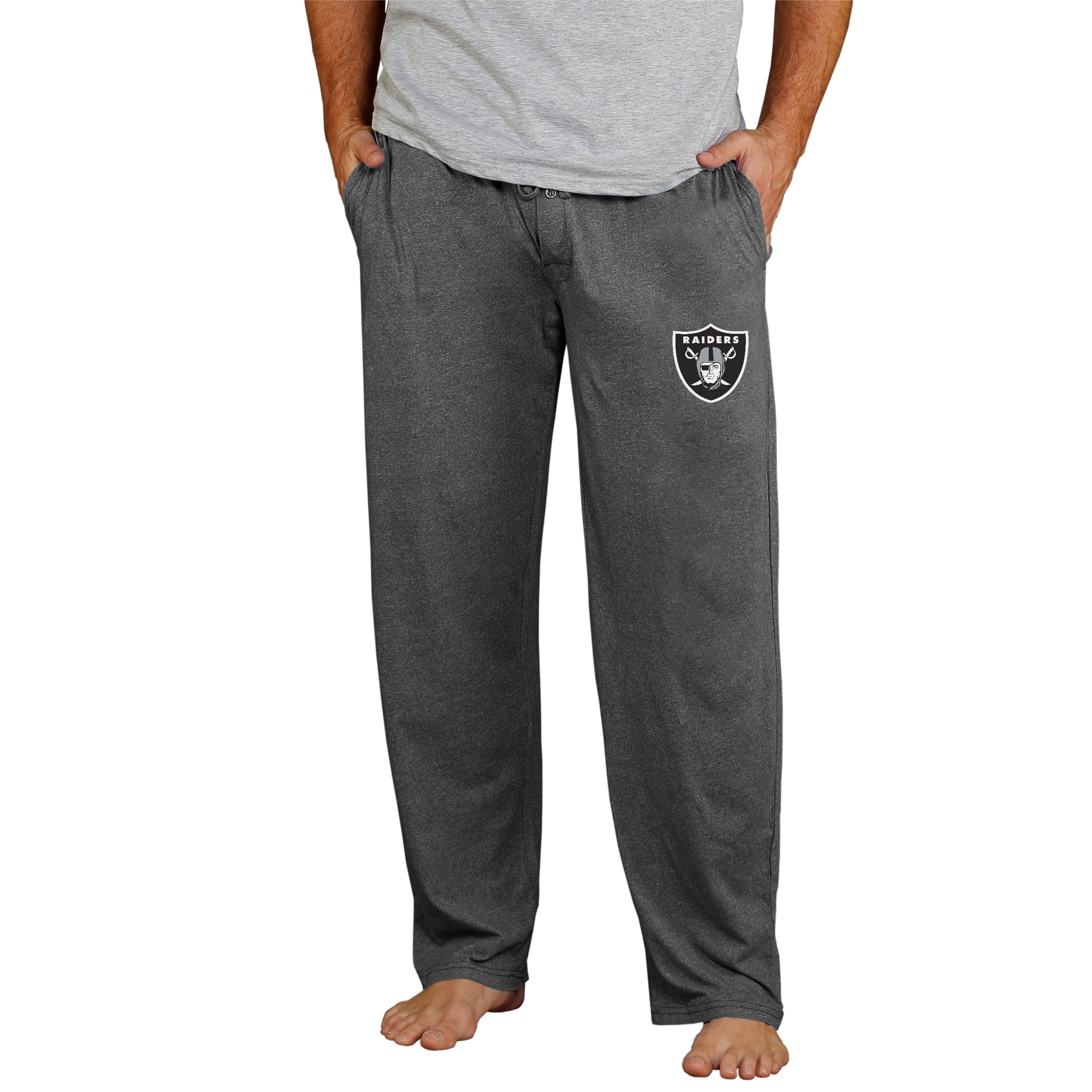 Men s Concepts Sport Charcoal Las Vegas Raiders Lightweight Quest Knit Sleep Pants Walmart