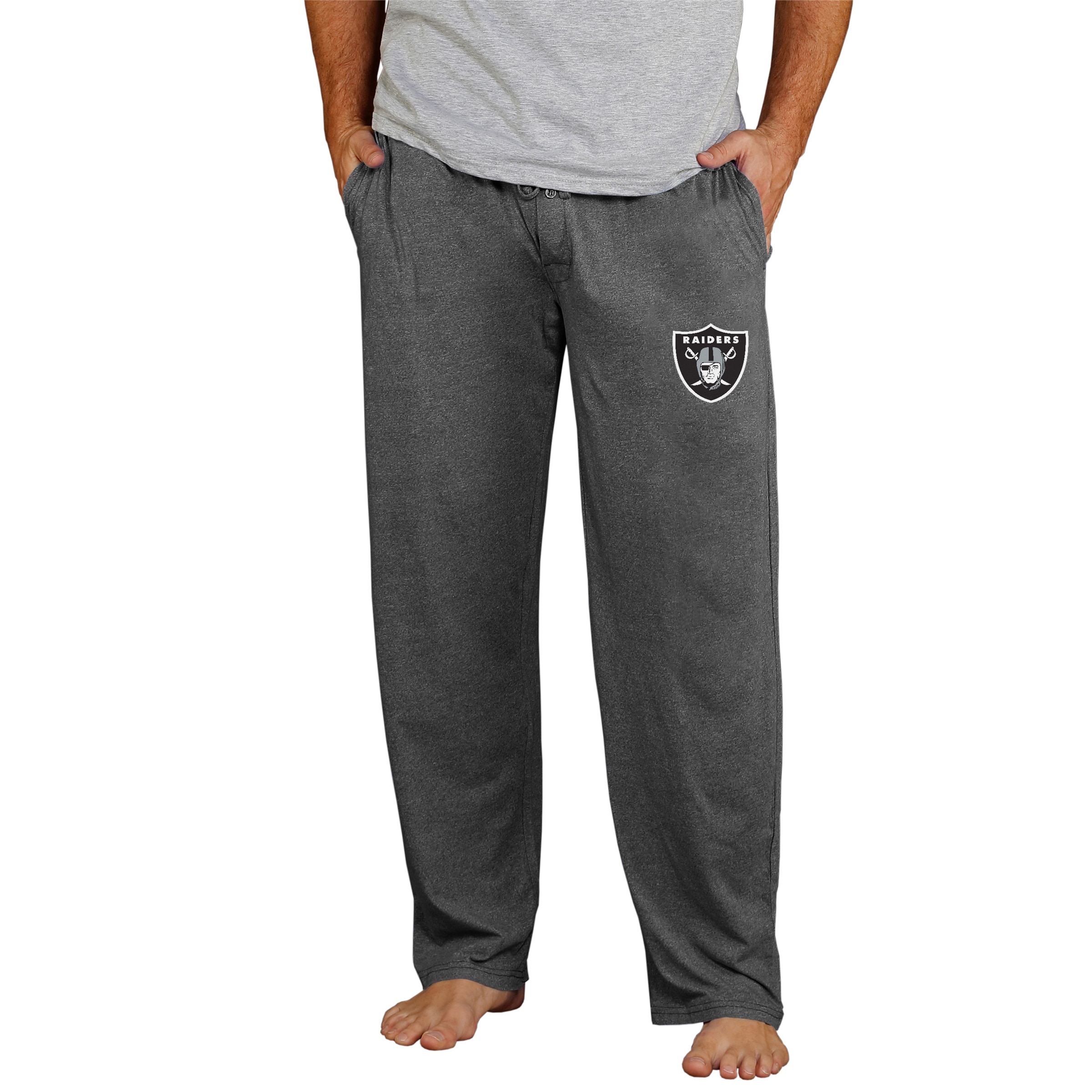 Men's Concepts Sport Charcoal Las Vegas Raiders Lightweight Quest Knit Sleep Pants - image 1 of 1