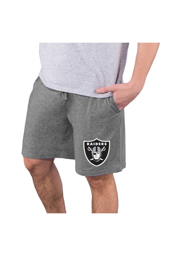 Men's Concepts Sport  Charcoal Las Vegas Raiders Quest Knit Jam Shorts