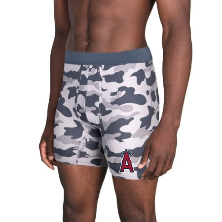 Men's Concepts Sport Charcoal Los Angeles Angels Invincible Knit Boxer Brief