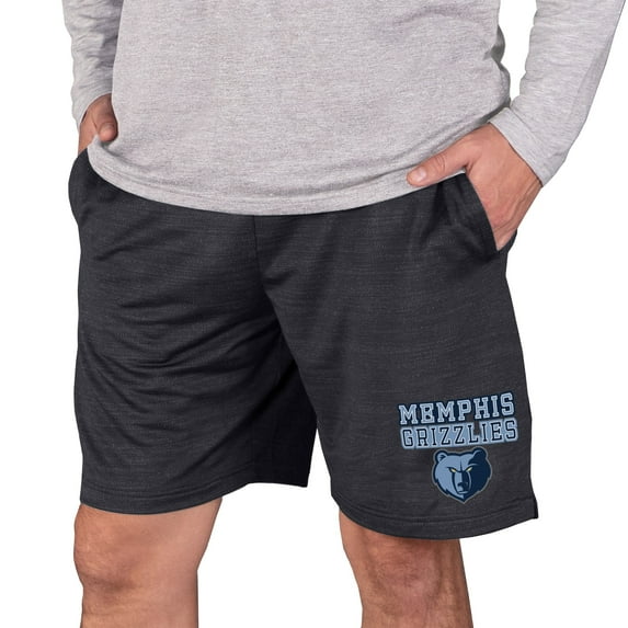 Men's Concepts Sport Charcoal Memphis Grizzlies Bullseye Knit Jam Shorts