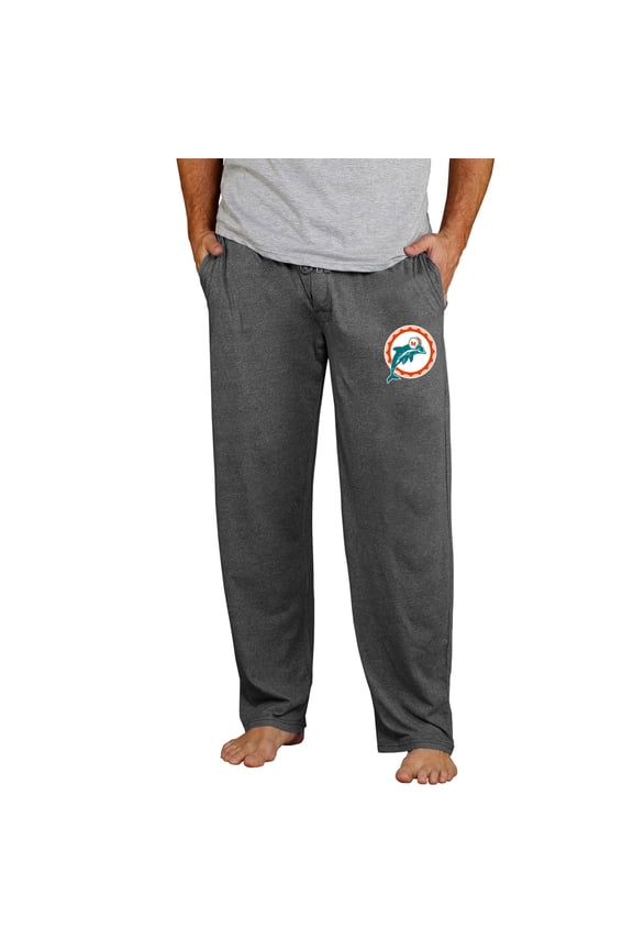Men's Concepts Sport Charcoal Miami Dolphins Retro Quest Knit Pants