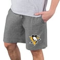 thumbnail image 1 of Men's Concepts Sport  Charcoal Pittsburgh Penguins Quest Knit Jam Shorts, 1 of 1
