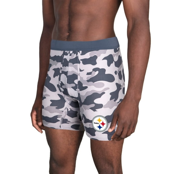 Men's Concepts Sport Charcoal Pittsburgh Steelers Invincible Knit Boxer Brief