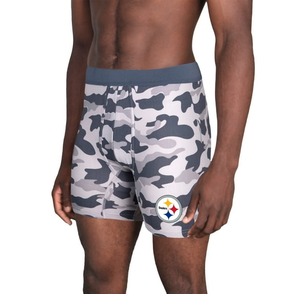 Men's Concepts Sport Charcoal Pittsburgh Steelers Invincible Knit Boxer Brief